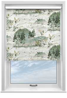 Mayumi, Green Forest - Roller Blind